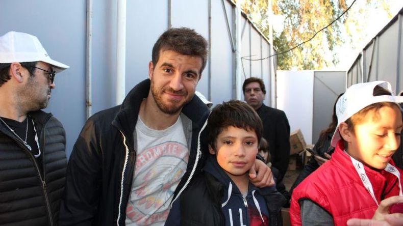 Juan se sacó una foto con Pancho Cerro..