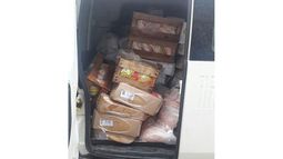 COMIDA. Parte de los elementos secuestrados por la Comuna..
