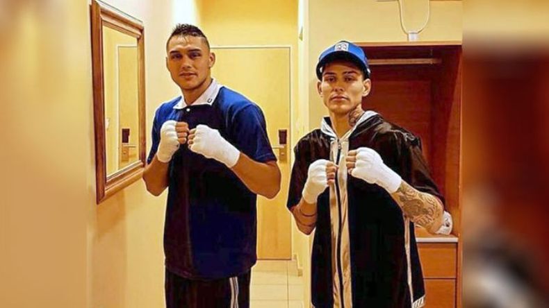 Yamil y Yoel Peralta en la concentración para el combate de este viernes..